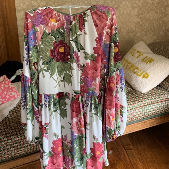 Show me your Mumu balloon sleeve mini with attached slip. Worn once 1 hour - Picture 5 of 7